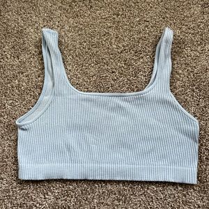 Soft ribbed crop top tank top (distressed coloring)